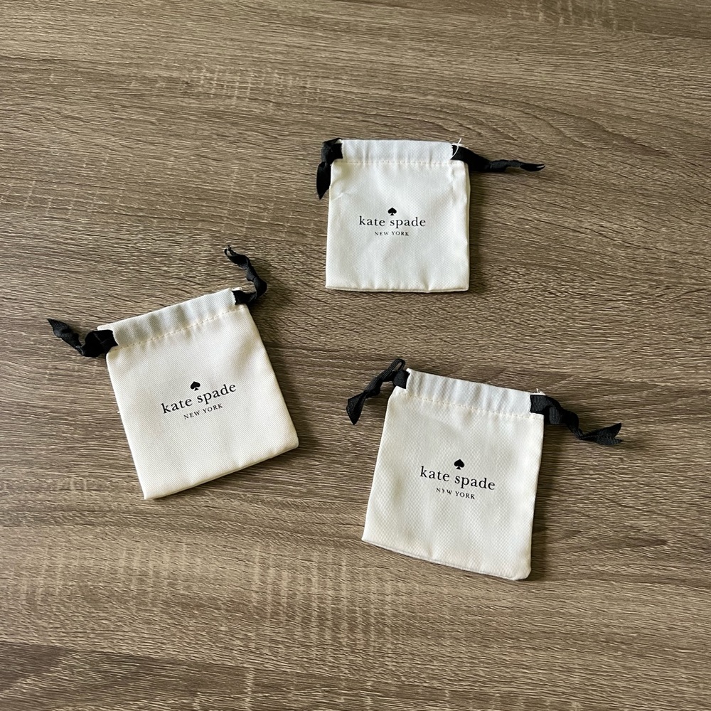 3 Kate Spade small drawstring bags